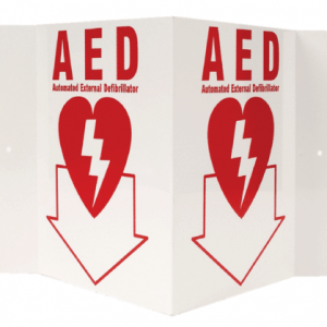 AED 3-D Rigid Plastic Sign/3D AED Sign
