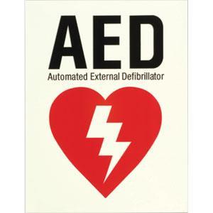 Glow-In-The-Dark AED Sign/Flat AED Sign
