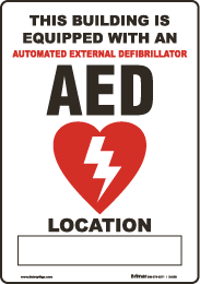 AED location sign