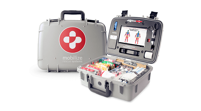 comprehensive mobilize rescue systems kit with opened view