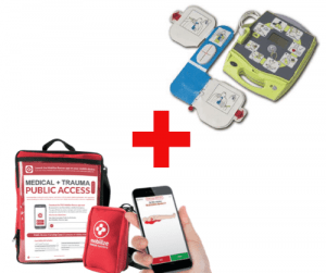 ZOLL AED Plus and Mobilize Public Access Trauma Kit