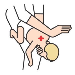 infant choking clipart