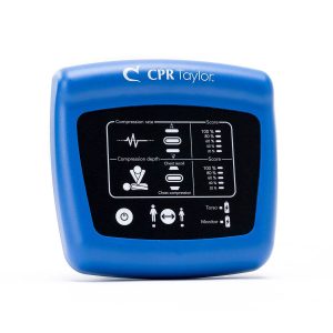 blue wireless CPR feedback monitor