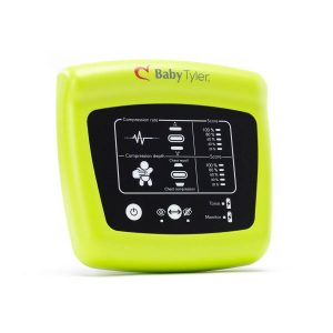 yellow wireless CPR feedback monitor