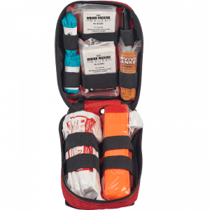 Open view of Basic Public Access Individual Bleeding Control Kit