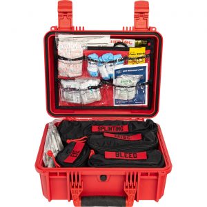 Open view of first aid kit