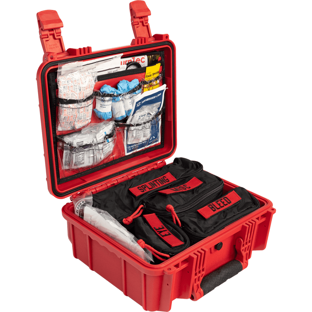 Open view of first aid kit
