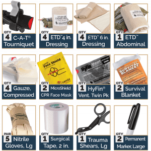 Individual items included in SRO Crisis Response Kit
